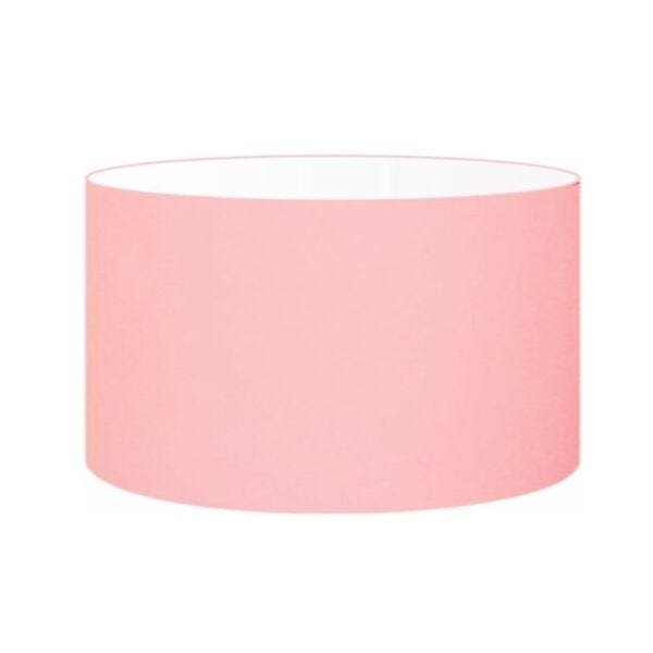 Cúpula Abajur Cilíndrica Cp-7024 Ø50x25cm Rosa Bebê - 1