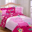 Ver imagem 1 de Jogo de Cama Infantil Peppa Pig 6 Pç Casal Comum com Edredom