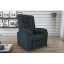 Ver imagem 2 de Poltrona Reclinável Onix 1 Lugar Veludo Light Petróleo Matrix