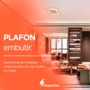 Ver imagem 4 de Luminaria de Teto Plafon Embutir Branco Dormitorio Quarto Quadrado Luz Indireta 40x40 Bivolt