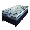 Ver imagem 1 de Cama Box Solteiro Colchão Espuma D33 Fort 88x188x59cm Cinza/Branco- Suporta até 150kg por Pessoa