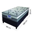 Ver imagem 4 de Cama Box Solteiro Colchão Espuma D33 Fort 88x188x59cm Cinza/Branco- Suporta até 150kg por Pessoa