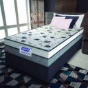 Ver imagem 2 de Cama Box Solteiro Colchão Espuma D33 Fort 88x188x59cm Cinza/Branco- Suporta até 150kg por Pessoa