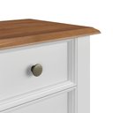 Ver imagem 6 de Mesa de Cabeceira Rústica Madeira Maciça 3 Gavetas Branco - Apaixone & Decore