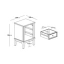 Ver imagem 7 de Mesa de Cabeceira Madeira Maciça - Branco