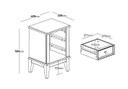 Ver imagem 7 de Mesa de Cabeceira Rústica Madeira Maciça 3 Gavetas Branco - Apaixone & Decore
