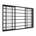 Ver imagem 3 de Janela de Correr Alumínio Preto 04 Folhas c/Grade Horizontal Confort - 100x150