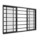 Ver imagem 1 de Janela de Correr Alumínio Preto 04 Folhas c/Grade Horizontal Confort - 100x150