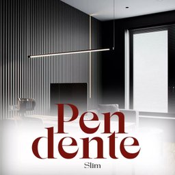 Slim Pendente Preto para Lampada Tubular Led Fio 1,5m Soquete G13 Tensao Bivolt - 3