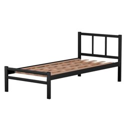 Cama De Aço Casal Tubular 1.38 Preto Jane Shop JM - 3