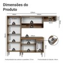 Ver imagem 3 de Armário de Cozinha Completa 229cm Rustic-cinza Emilly Madesa 016