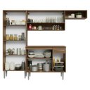 Ver imagem 5 de Armário de Cozinha Completa 229cm Rustic-cinza Emilly Madesa 016
