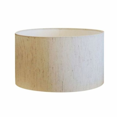 Cúpula Abajur Cilíndrica Cp-7025 Ø50x30cm Linho Bege