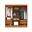 Ver imagem 3 de Guarda Roupa Bariloche 6 Portas e 4 Gavetas Internas Tcil Cinamomo Off