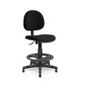 Ver imagem 1 de Cadeira Caixa Check Out Executiva para Portaria, Recepção, Checkout Tecido Preto