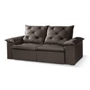 Ver imagem 3 de Sofá Modular Retrátil e Reclinável - Veludo Tabaco - 2,10M
