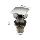 Ver imagem 2 de Kit Cuba Dalla Preta com Valvula Click Inox Black