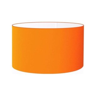 Cúpula Abajur Cilíndrica Cp-7025 Ø50x30cm Laranja