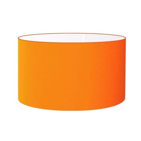 Cúpula Abajur Cilíndrica Cp-7025 Ø50x30cm Laranja