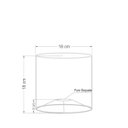 Ver imagem 3 de Cúpula Abajur Cilíndrica Cp-8005 Ø18x18cm Preto
