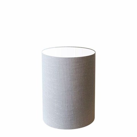 Cúpula Abajur Cilíndrica Cp-8006 Ø18x25cm Rustico Cinza