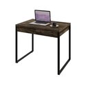 Ver imagem 5 de Mesa Kuadra Office 90x60x75cm com 2 Gavetas Carvalho Dark Est.preta