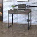 Ver imagem 3 de Mesa Kuadra Office 90x60x75cm com 2 Gavetas Carvalho Dark Est.preta