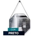 Ver imagem 4 de Espelho Adnet Decorativo Octogonal 40cm com Alça Preto