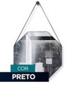 Ver imagem 4 de Espelho Adnet Decorativo Octogonal 40cm com Alça Preto
