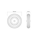 Ver imagem 3 de Pneu com Câmara 3.25-8 e Roda Carrinho de Mão Tramontina