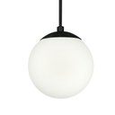 Ver imagem 3 de Pendente Retangular Quadruplo Preto Orby Bolinha Vidro