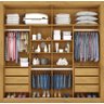 Guarda Roupa Casal com Espelho 2 Portas 6 Gavetas - Sevilha-peroba/off White - Made Marcs - 3