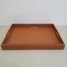 Bandeja em Mdf e Couro Terracota Helsinque 45 X 31 X 6 Cm - 1