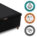 Ver imagem 5 de Cama Box Baú Casal 138x188x42 Califórnia Preto Sofá Casa