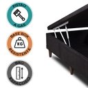 Ver imagem 6 de Cama Box Baú Casal 138x188x42 Califórnia Preto Sofá Casa