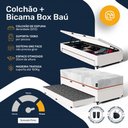 Ver imagem 4 de Bicama Box Baú com Colchão Ortopédico de Espuma D33 a Vácuo Sonno Full - Lucas Home - Solteiro