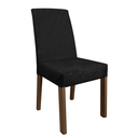Ver mais imagens de Conjunto Sala de Jantar Mesa Tampo de Vidro 4 Cadeiras Rustic/Preto Oxford Evelin Madesa Rustic/