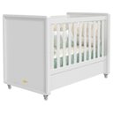 Ver imagem 2 de Berço Americano e Cômoda Gaveteiro Infantil Tutto New Branco Acetinado - Matic
