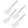 Kit 4 Espátulas de Inox Para Cozinha Espátula Perfurada Culinária Brinox - 1