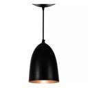 Ver imagem 1 de Pendente BALA  Lustre Luminaria de Teto PRETO TEXTURA/COBRE