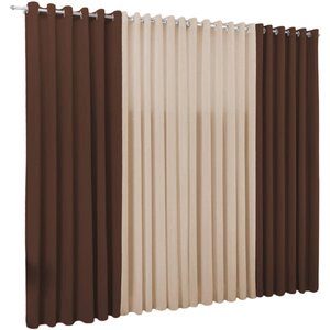 Cortina Samara 4 00 X 2 60 Para Sala Ou Quarto:tabacoeavela