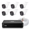 Kit CfTV Giga DVR Gs0083 com 6 Câmeras Gs0020 e 200M Cabo Coaxial - 1