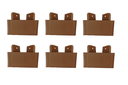 Ver imagem 1 de Kit com 6 Pés Armários Multiuso Guarda Roupas Roman Marrom