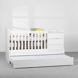 Berço 4 em 1 Zapa – Branco Fosco - 3