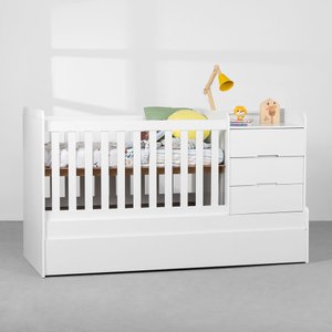 Berço 4 em 1 Zapa – Branco Fosco