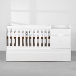 Berço 4 em 1 Zapa – Branco Fosco - 4
