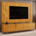 Ver imagem 1 de Rack para Sala com Painel para TV 75 pol Dion D05 Cedro - Lyam Decor