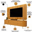 Ver imagem 3 de Rack para Sala com Painel para TV 75 pol Dion D05 Cedro - Lyam Decor