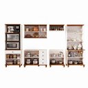 Ver imagem 5 de Cozinha Completa Modulada 6 Peças em MDF Joy Branco/Off White/Nogueira