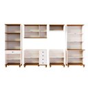 Ver imagem 4 de Cozinha Completa Modulada 6 Peças em MDF Joy Branco/Off White/Nogueira